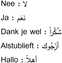 Arabische tekens
