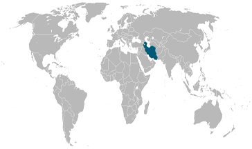 Landen waar Azeri een officiële taal is.