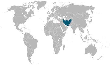 Landen waar het Farsi een officiële taal is.