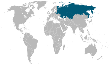 Landen waar de Russische taal een officiële taal is.