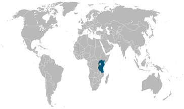 Landen waar Swahili de officiële taal is. 