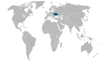 Land waar Oekraiens de officiële taal is.