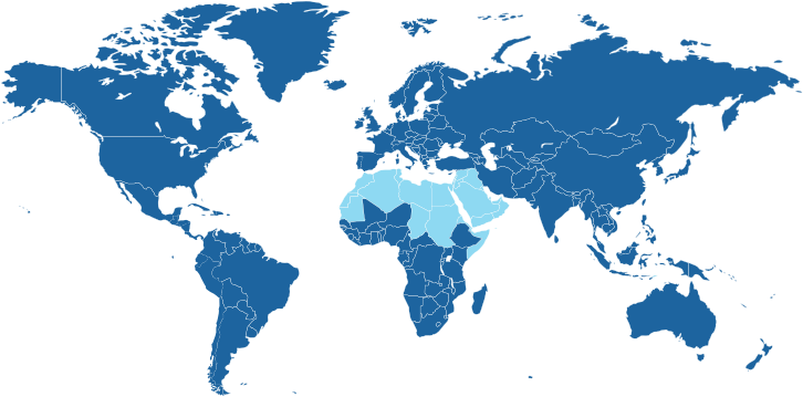 Landen waar de Arabische taal de officiële taal is.